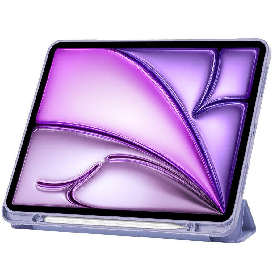 Apple iPad Air 13 (2024 / 2025), mappa tok, közepesen ütésálló, érintőceruza tartó, érintőceruza nélkül, Smart Case, TP SC Pen Holder, lila