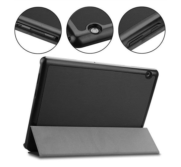 Tactical Book Tri Fold iPad Air ( 2020 / 2022 / 2024 / 2025 ), flip tok, fekete -  iPad Air 10.9" (2020/2022) és 11" (2024/2025) tok a Domshop kínálatából