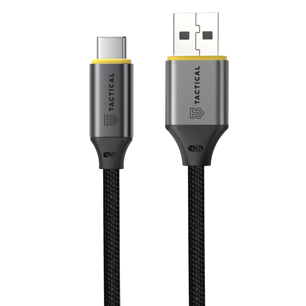 Tactical Fast Rope Aramid 2.0 USB-A-USB-C töltő- és adatkábel, szőtt, 1m, fekete -  USB-C kábel a Domshop kínálatából