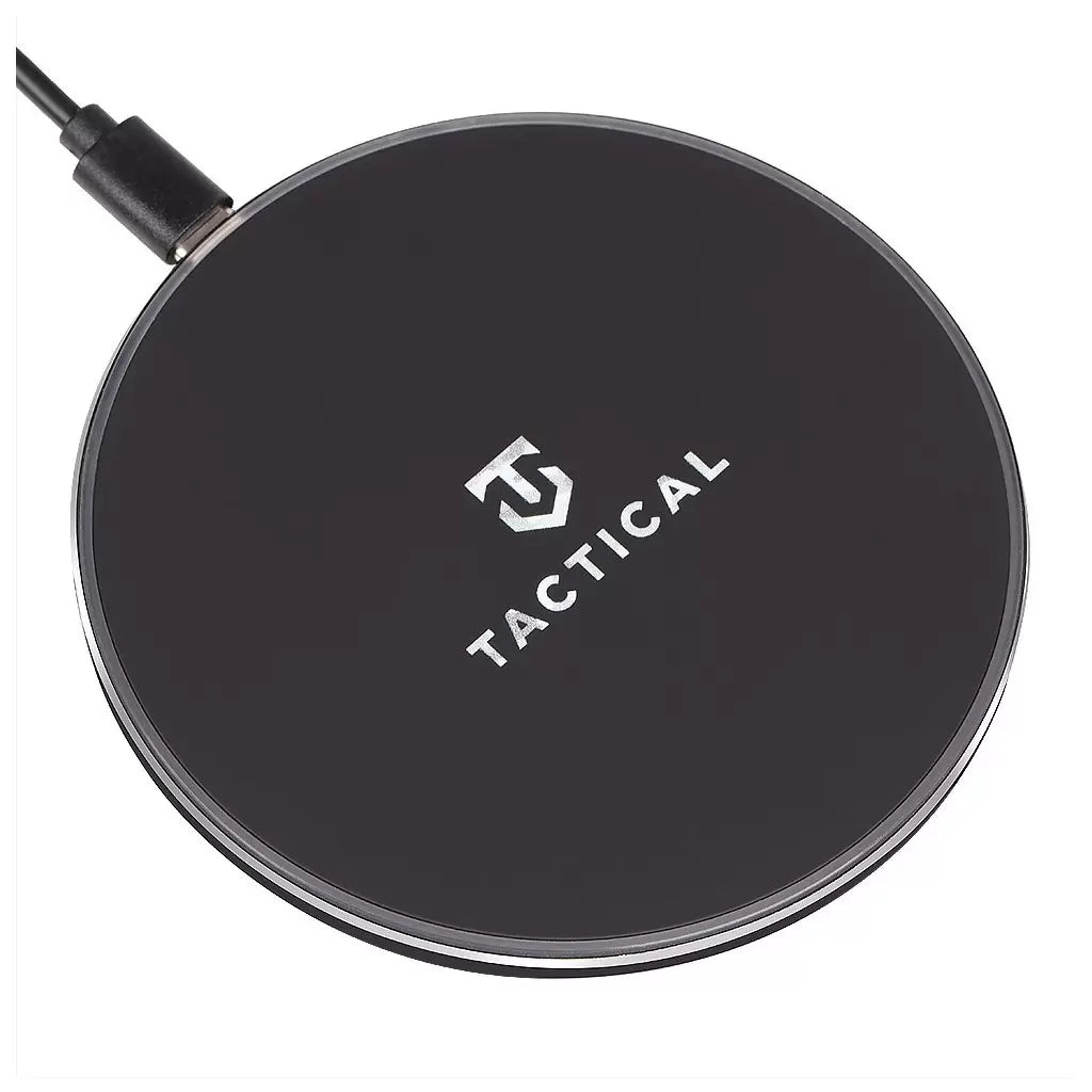 Tactical Fekete Qi vezeték nélküli töltő 15W 1185960 -  Vezeték nélküli töltő a Domshop kínálatából
