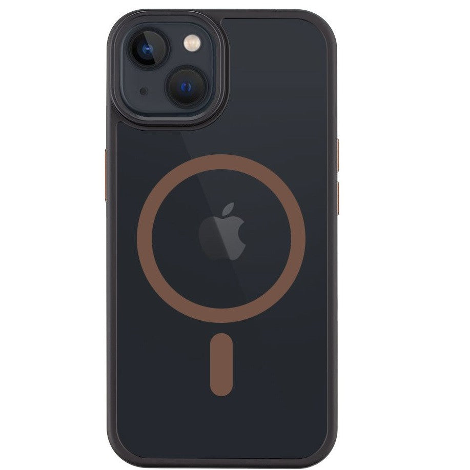 Tactical MagForce Hyperstealth 2.0 Apple iPhone 14 Magsafe hátlap tok, fekete/barna -  iPhone 13/14 tok a Domshop kínálatából