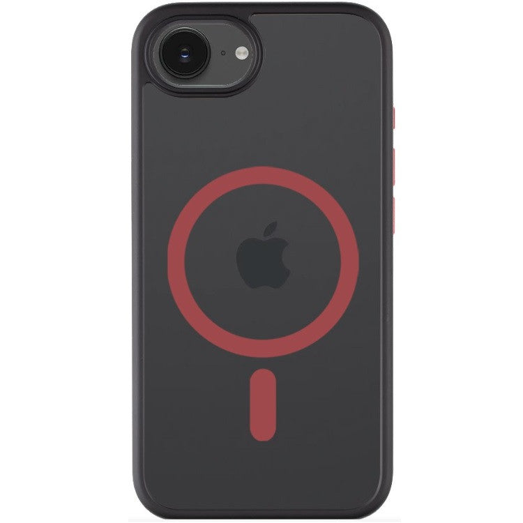 Tactical MagForce Hyperstealth 2.0 Apple iPhone 16e magsafe tok, fekete/piros -  iPhone 16e tok a Domshop kínálatából