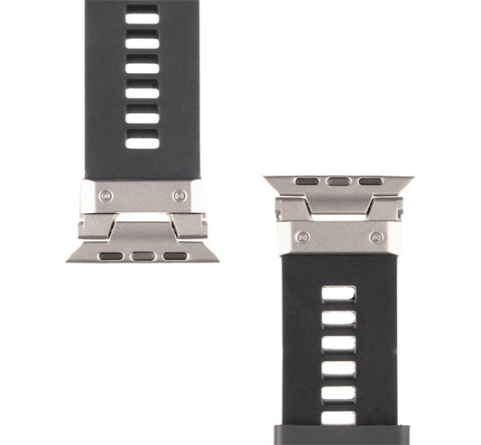 Tactical Tough Band Apple Watch Ultra mágneses szilikon szíj, fekete -   a Domshop kínálatából