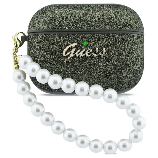 Tok Guess Glitter Pearl Strap AirPods Pro 3 készülékhez khaki -  AirPods Pro 3 tok a Domshop kínálatából