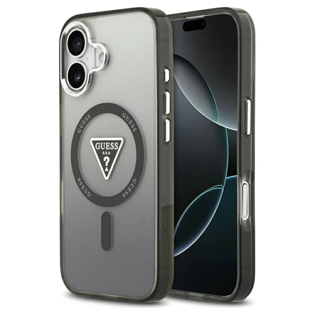Tok Guess IML Gradient Triangle Logo MagSafe iPhone 17 készülékhez fekete -  iPhone 17 tok a Domshop kínálatából