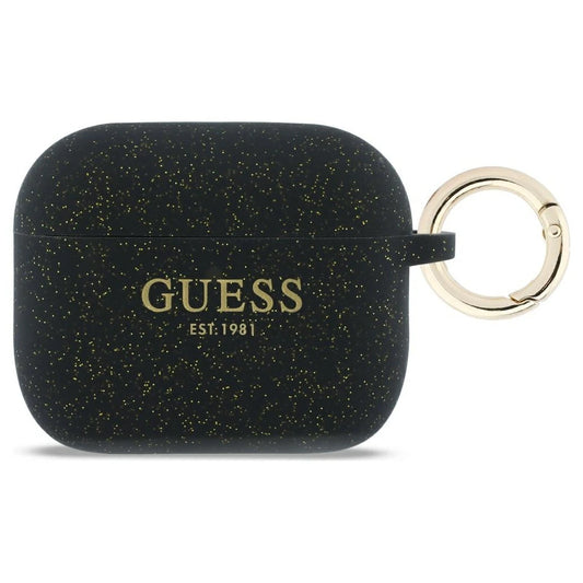 Tok Guess Silicone Glitter Ring AirPods Pro 3 készülékhez fekete -  AirPods Pro 3 tok a Domshop kínálatából