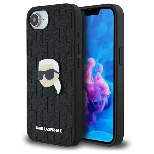 Tok Karl Lagerfeld Monogram Karl Head Pin for iPhone 16e készülékhez fekete -  iPhone 16e tok a Domshop kínálatából