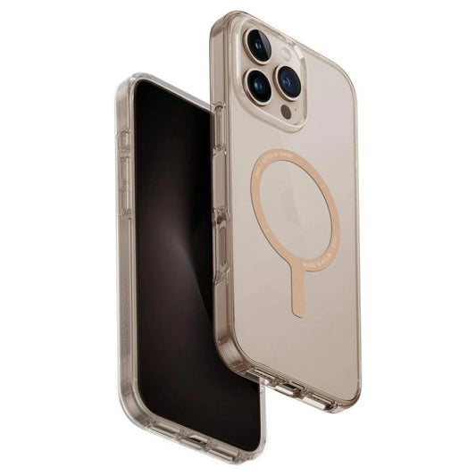 Tok UNIQ Clario iPhone 16 Pro Max készülékhez Magclick Charging átlátszó/arany -  iPhone 16 Pro Max tok a Domshop kínálatából
