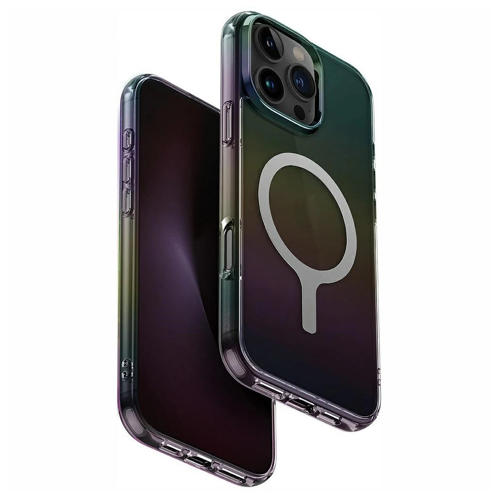 Tok UNIQ Iridescia iPhone 16 Pro Max készülékhez Magclick Charging éjfekete -  iPhone 16 Pro Max tok a Domshop kínálatából
