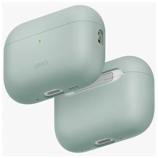 Tok UNIQ Lino AirPods Pro 3 gen készülékhez Silicone zöld -  AirPods Pro 3 tok a Domshop kínálatából