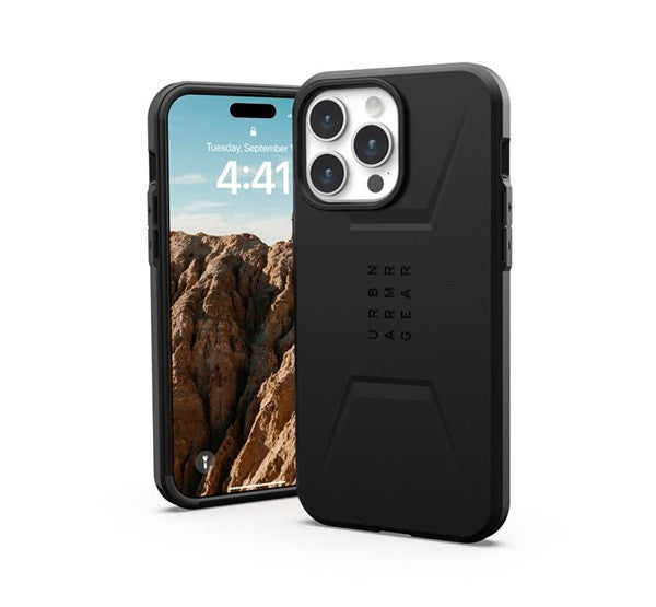 UAG Civilian MagSafe Apple iPhone 15 Pro Max hátlap tok, fekete -  iPhone 15 Pro Max tok a Domshop kínálatából