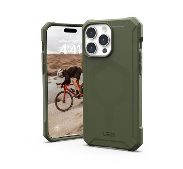 UAG Essential Armor MagSafe Apple iPhone 15 Pro Max hátlap tok, olive drab -  iPhone 15 Pro Max tok a Domshop kínálatából