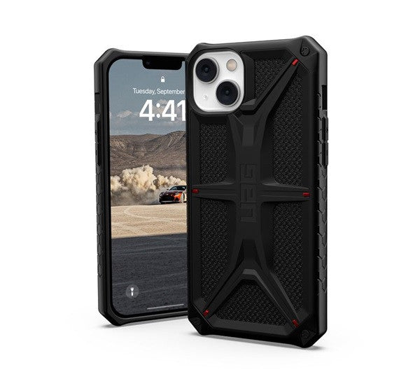 UAG Monarch Apple iPhone 14 Plus hátlap tok, Kevlar Black -  iPhone 14 Plus tok a Domshop kínálatából