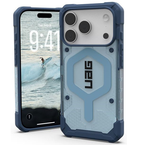 UAG Pathfinder Apple iPhone 17 Pro Max Clear MagSafe tok csuklópánttal, Blues Lanyard -  iPhone 17 Pro Max tok a Domshop kínálatából