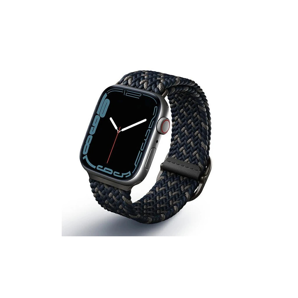 UNIQ Aspen Strap Apple Watch 44/42/45 mm Series 1/2/3/4/5/6/7/8/SE/SE2/SE3 készülékhez szíj Braided DE obszidián -  Apple Watch Fém Szíjak a Domshop kínálatából