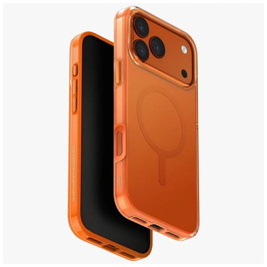 UNIQ Clario tok iPhone 17 Pro Max készülékhez Magclick Charging narancssárga -  iPhone 17 Pro Max tok a Domshop kínálatából