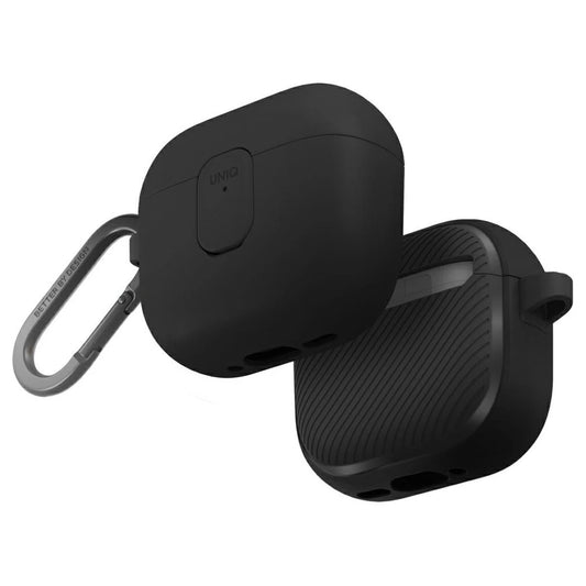 UNIQ Clyde AirPods 4 készülékhez zárós tok fekete -  AirPods 4 tok a Domshop kínálatából