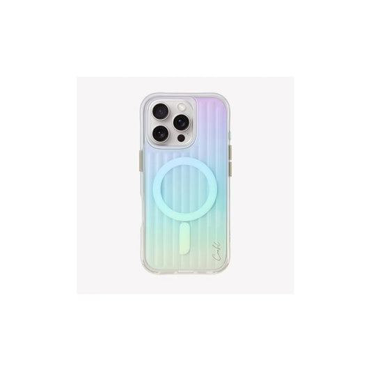 UNIQ Coehl Linear iPhone 16 Pro készülékhez tok 6.3" Magnetic Charging opál/irizáló -  iPhone 16 Pro tok a Domshop kínálatából