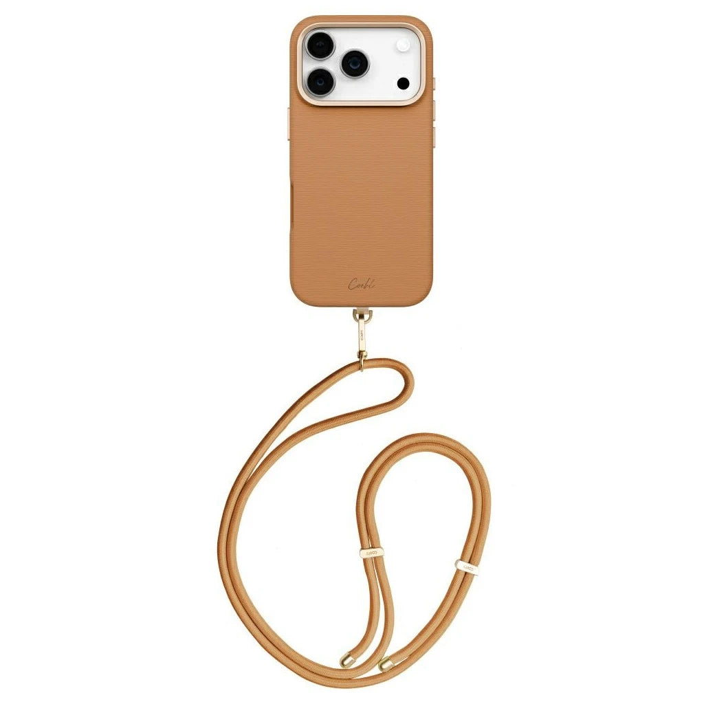 UNIQ Coehl Mirelle Magnetic Charging crossbody tok Apple Iphone 17 Pro készülékhez - brown -  iPhone 17 Pro tok a Domshop kínálatából