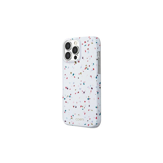 UNIQ Coehl Terrazzo tok iPhone 13 Pro Max 6,7" készülékhez natúr fehér -  iPhone 13 Pro Max tok a Domshop kínálatából