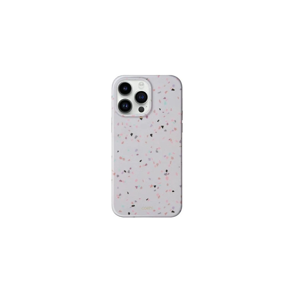 UNIQ Coehl Terrazzo tok iPhone 14 Pro Max készülékhez homokkő -  iPhone 14 Pro Max tok a Domshop kínálatából