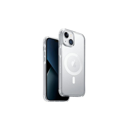 UNIQ Combat tok iPhone 14 Plus / 15 Plus 6,7" készülékhez Magclick Charging satin átlátszó -  iPhone 14 Plus/15Plus tok a Domshop kínálatából