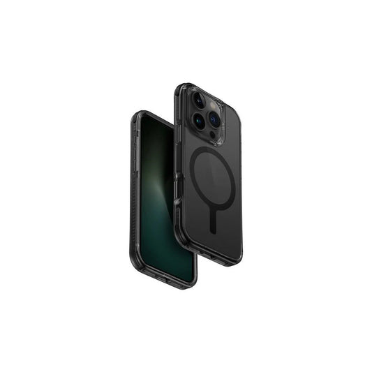 UNIQ Combat tok iPhone 16 Pro Max készülékhez 6.9" Magclick Charging fekete / karbonfekete -  iPhone 16 Pro Max tok a Domshop kínálatából