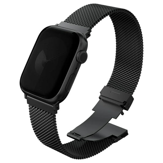 UNIQ Dante Pro óraszíj Apple Watch 42/41/40mm készülékhez, rozsdamentes acél, grafit fekete -  Apple Watch Fém Szíjak a Domshop kínálatából