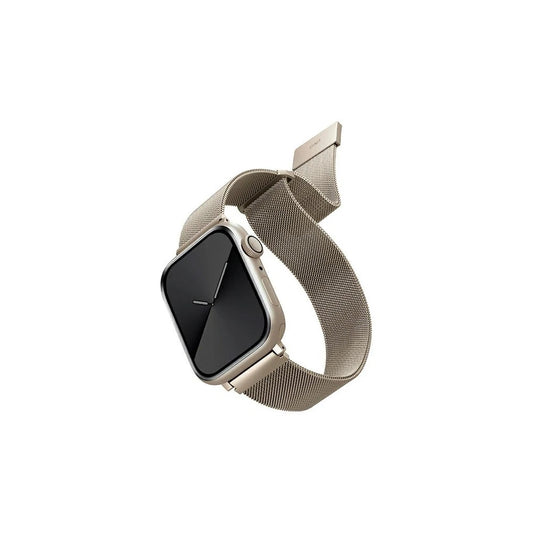 UNIQ Dante Strap Apple Watch Series 1/2/3/4/5/6/7/8/SE/SE2/SE3 készülékhez 42/44/45mm rozsdamentes acél csillagfény -  Apple Watch Fém Szíjak a Domshop kínálatából