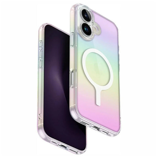 UNIQ Iridescia MagClick Charging tok iPhone 16 Plus készülékhez holografikus -  iPhone 16 Plus tok a Domshop kínálatából