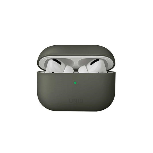 UNIQ Lino Case AirPods Pro Silicone tok AirPods Pro készülékhez szürke mohazöld -  AirPods Pro tok a Domshop kínálatából