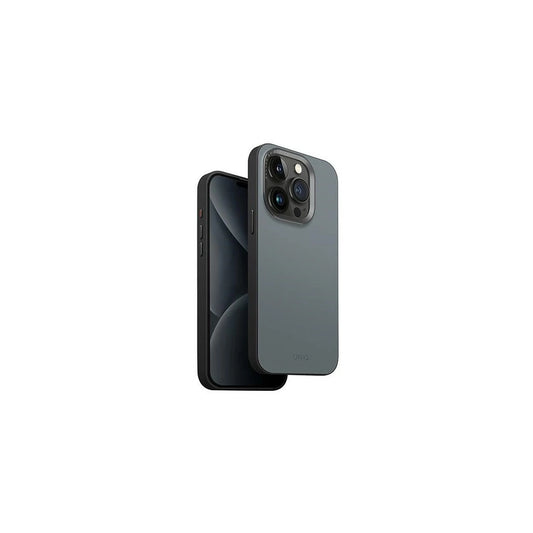 UNIQ Lyden DS iPhone 15 Pro Max 6.7" készülékhez Magclick töltőtok kék-fekete/mosott kék-fekete -  iPhone 15 Pro Max tok a Domshop kínálatából