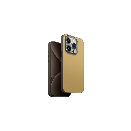 UNIQ Lyden DS iPhone 15 Pro Max készülékhez 6.7" Magclick töltőtok sárga-szürke / kanári sárga – flint szürke -  iPhone 15 Pro Max tok a Domshop kínálatából