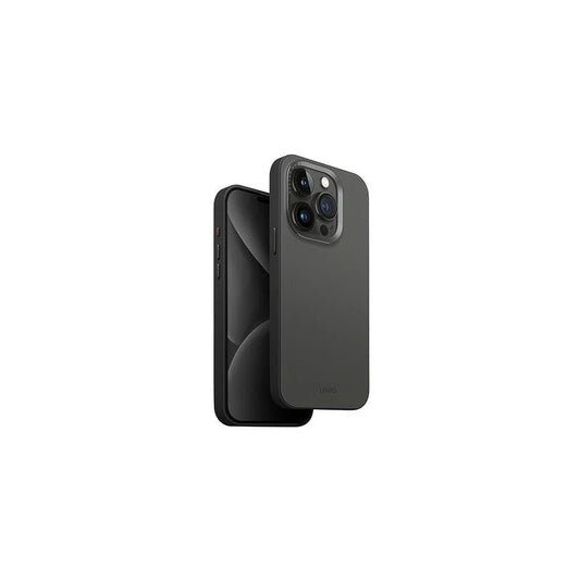 UNIQ Lyden DS iPhone 15 Pro Max készülékhez Magclick Charging tok szürke-fekete / szénszürke-fekete -  iPhone 15 Pro Max tok a Domshop kínálatából