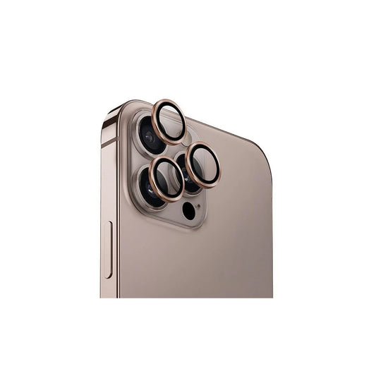UNIQ Optix alumínium kamera lencsevédő iPhone 16 Pro 6.3"/16 Pro Max 6.9" készülékhez taupe arany -  iPhone 16 Pro Max tok a Domshop kínálatából