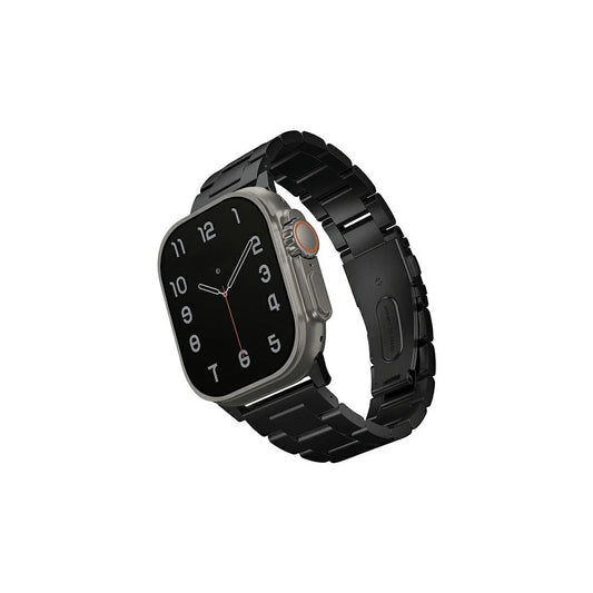 UNIQ Osta Strap Apple Watch készülékhez rozsdamentes acél szíj 42/44/45/49mm Series 1-8/SE/SE2/SE3/Ultra1/2/3 fekete -  Apple Watch Fém Szíjak a Domshop kínálatából