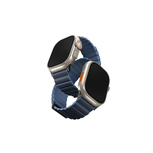 UNIQ Revix Premium Szíj Apple Watch Series 1-8/SE/SE2/SE3/Ultra1/2/3 42/44/45/49 Edition készülékhez kék -  Apple Watch Szilikon Szíjak a Domshop kínálatából