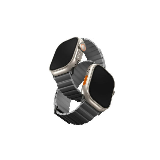 UNIQ Revix Premium szíj Apple Watch Series 1-8/SE/SE2/SE3/Ultra1/2/3 42/44/45/49 Edition készülékhez szürke -  Apple Watch Szilikon Szíjak a Domshop kínálatából