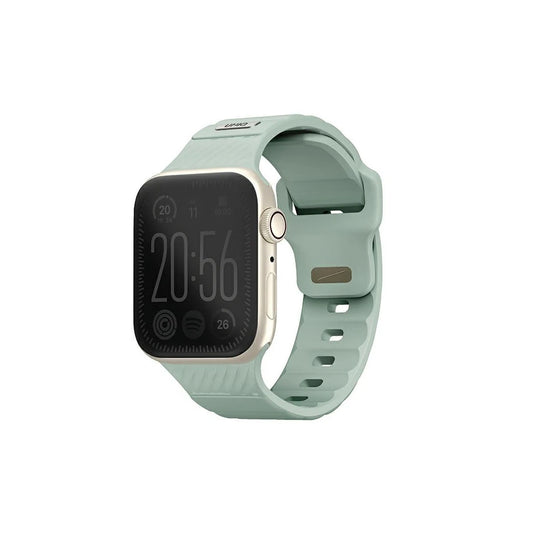 UNIQ Stride Apple Watch Series 1/2/3/4/5/6/7/8/9/SE/SE2/SE3 készülékhez 38/40/41 mm FKM gumi szíj menta/jég -  Apple Watch Szilikon Szíjak a Domshop kínálatából