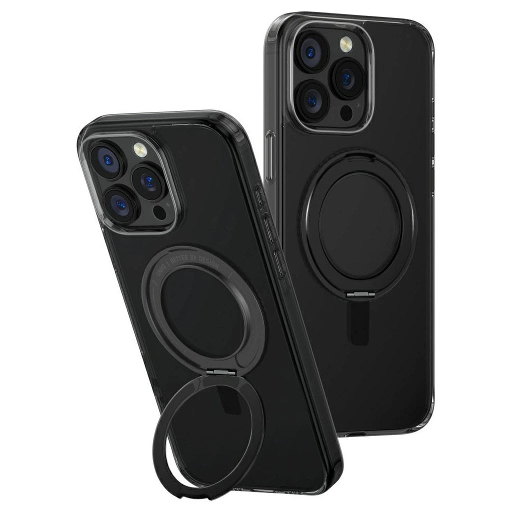 UNIQ Swivix tok iPhone 16 Pro Max készülékhez 360 fokban forgatható állvány fekete -  iPhone 16 Pro Max tok a Domshop kínálatából