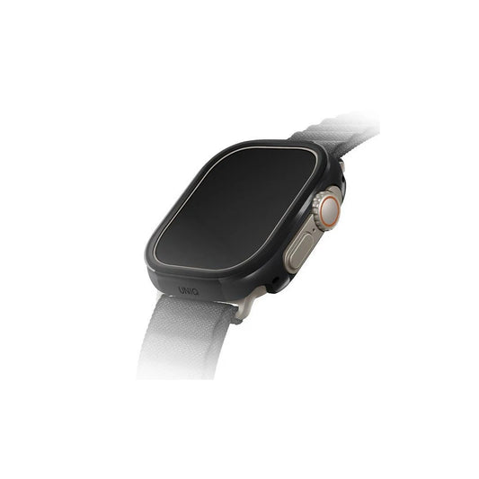 UNIQ Valencia Case Apple Watch Ultra /Ultra 2/ Ultra 3 készülékhez 49 mm-es tok, éjfekete -  Apple Watch Tokok a Domshop kínálatából