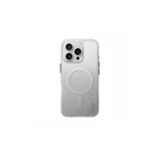UNIQ case Coehl Lumino mágneses töltés támogatású tok iPhone 16 Pro 6,3" készülékhez csillogó ezüst -  iPhone 16 Pro tok a Domshop kínálatából