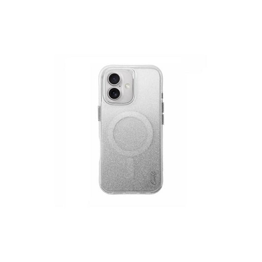 UNIQ case Coehl Lumino tok iPhone 16 6.1" készülékhez mágneses töltés csillogó ezüst -  iPhone 16 tok a Domshop kínálatából