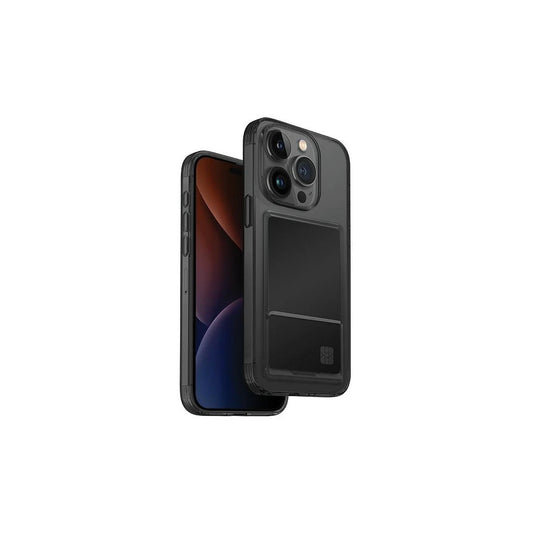 UNIQ tok Air Fender ID iPhone 15 Pro Max 6.7" készülékhez Cardslot füstöszürke -  iPhone 15 Pro Max tok a Domshop kínálatából