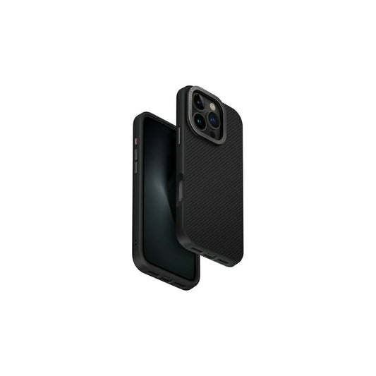 UNIQ tok Keva Max iPhone 16 Pro készülékhez 6.3 Magclick Charging fekete/fekete(carbon) -  iPhone 16 Pro tok a Domshop kínálatából