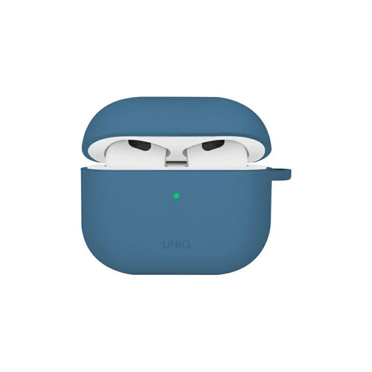 UNIQ tok Nexo AirPods 4 készülékhez + Ear Hooks Silicone, pacifik kék -  AirPods 4 tok a Domshop kínálatából