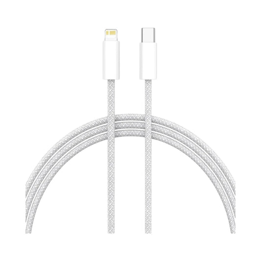 USB-C - Lightning szövött töltőkábel -  Lightning kábel - Domshop a Domshop kínálatából