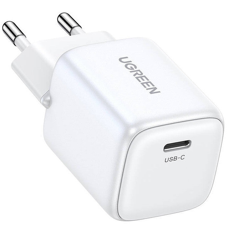 Ugreen Nexode CD318 USB-C hálózati töltő, PD3.0, QC4.0, GaN, 20W, fehér -  Adapter a Domshop kínálatából