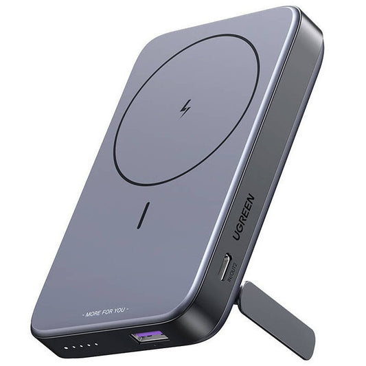 Ugreen PB206 mágneses Powerbank / külső akkumulátor, USB-A-USB-C, 10000mAh, 20W, szürke -  Power Bank a Domshop kínálatából