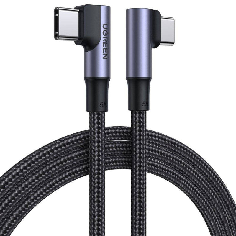 Ugreen US335 USB-C-USB-C töltő- és adatkábel, fonott, 5A, 100W, 2m, fekete -  USB-C kábel a Domshop kínálatából